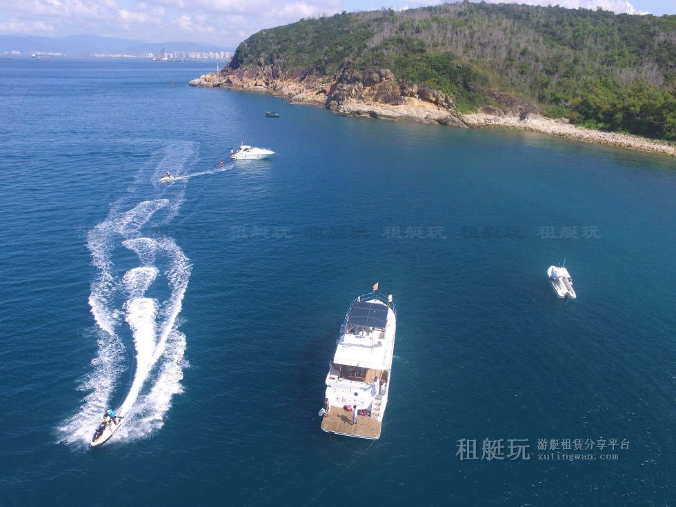 三亞旅游游艇租賃，三亞港至三亞角航線