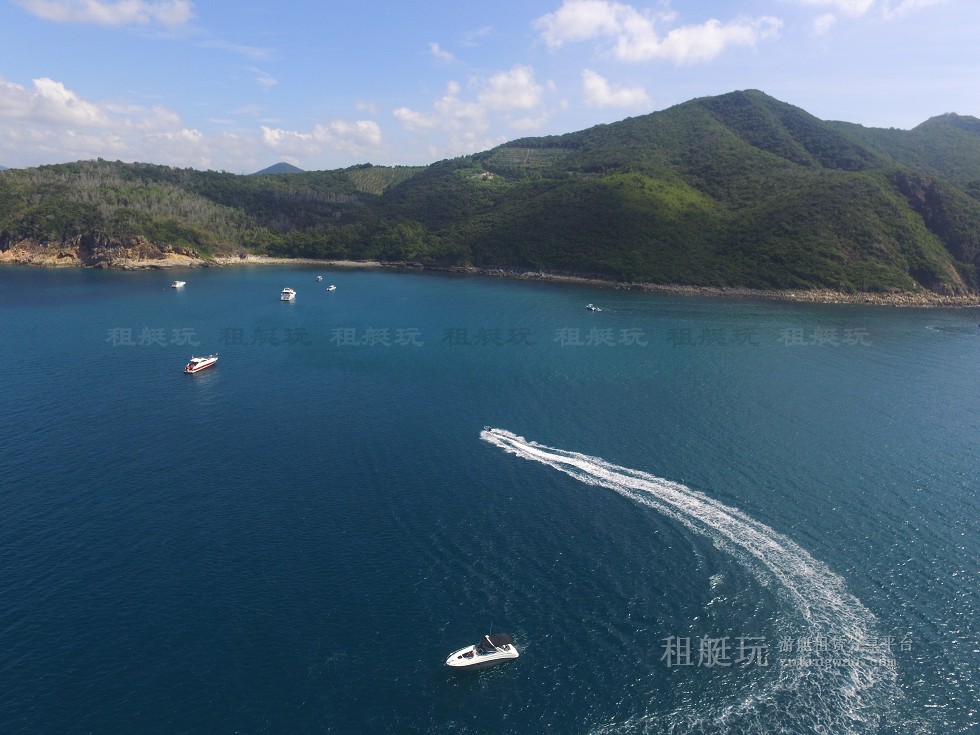 三亞旅游游艇租賃，三亞港至三亞角航線